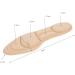 Buy Healifty 5D Massage Insoles - Shock Absorption Pads for Women | Apricot PU Sponge Heel Pillows Online - Buy Online on GoSupps.com