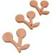 Wendysun 5pcs Cartoon Wood Teether - Natural Animal Cherry Star Shape Baby Teething Toy - Buy Online on GoSupps.com