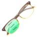 Gaoye Progressive Multifocus Reading Glasses Blue Light Blocking for Women Men,No Line Multifocal Readers with Spring Hinge Brown-yellow 3.0 x