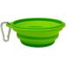 Silicon Dog Bowl with Carabiner Hooks 250ml Food & Water Bowl for Dogs & Cats (Green) Ideal for Travel - Buy Online on GoSupps.com