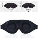 Ultra Soft Blackout Sleep Mask for Men and Women - Comfortable Eye Shade Cover for Travel, Nap, and Sleeping - Buy Online on GoSupps.com