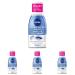 Nivea eye make-up remover make-up remover for the sensitive eye area facial cleaner removes extremely waterproof make-up double effect eye make-up remover (125 ml) (pack with 4) 125 g (4 Pack)