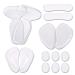 Muyin pillow pads heel cup gel anti-wear-foot forefoot pillow pillow-liner men comfort for Achilles treatment and heal dry cracked heels (color: transparent size: s) s transparent