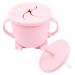 Linowos 2-in-1 Snack Cup & Spill-Proof Cup  Snack Cup | Silicone Toddler Spill Proof Sippy Cup with Level Indicator - Perfect for Toddlers & Babies Training Pink