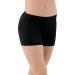 Balera Shorts Girls Mid Length Bottoms for Dance Womens Spandex Shorts Large Black