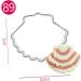 12 Pcs Metal Cookie Molds Cakesicles Mold Cake Stencil Nautical Wedding Cake Cookies Animal Cookies Ocean Cookie Ocean Bread Cutters Coastal Cookie Cutters Shell Appliance 6.2x5cmx2pcs Silverx2pcs - Buy Online on GoSupps.com