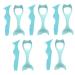Beavorty 10 Pcs Lash Mascara Makeup Sets Baffle Eye Shadow Blindfold Eye Protection Blue Lash Curler Beauty Kit Makeup Mascara Kit Para Pesta as 15x5.7cmx5pcs