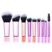 Travel Makeup Brushes Set - 10pcs Mini Cosmetic Brush Kit with Bag | Small Multi Color Face & Eye Brushes - Buy Online on GoSupps.com