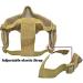 MH Tactical Fast Helmet with Foldable Ear Protection, Half Face Mesh Mask and Goggles Set - CP | Ideal for Airsoft, Paintball, CS Game - Buy Online on GoSupps.com