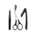 WOIWO 3 Pieces/Set of Cosmetic Tools for Eyebrow Shaping Small Scissors Stainless Steel Eyebrow Comb Eyebrow Clip Eyebrow Shaping Eyebrow Scissors