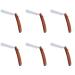 Fomiyes 6th mustache razor shaver hairdressing traditional razor razor Razor Razor shaving men shaver bartraumier rustproof steel man mediumx6pcs as shown
