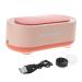 TEBI Ultrasonic Wash Cleaner Frequency Washing Jewelry Glasses For Pacifiers Nail Bead Pen Ultrasonic Cleaner Jewelry Pink Charging