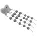 Naked Dinner Pillows with 20 Massage Balls | Portable Cotton Pillow for Back Neck & Headache Relief | Gray Multifunctional Comfort - Buy Online on GoSupps.com