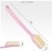 HOCER Long Handle Soft Hair Bath Brush with Back Washing Capability in Pink - Buy Online on GoSupps.com