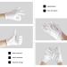 4 White Gloves + 1 Black Glove for Eczema Sensitive Dry Irritated Skin Overnight Hand Cream Lotion Protection Daily Work 100% Cotton Size 9" (5 Pairs) - Buy Online on GoSupps.com
