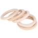 20 Pieces Natural Wooden Teething Rings | Unfinished Baby Toys | DIY Teether Circles (70mm) - Safe & Non-Toxic - Buy Online on GoSupps.com