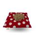 ATC Handels GmbH Kirschkernkissen 24x25cm red with white dots - grain pillows relaxation cushions warming pillows nature pillow xxl natural cherry kernels made in EU