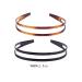Set of 2 High-Grade Women's Hard Plastic Headbands in Black and Brown - Style F - Buy Online on GoSupps.com