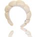 Bottega della Principessa-Skincare Headband for Washing Face Makeup-Puffy Headband Bubble Headband for Beauty Routine Ivory - Buy Online on GoSupps.com