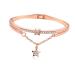Beaupretty Handdress High Steel High -quality workmanship Stylish bracelet dungeon women bracelet women bracelet rose gold arm loop star women bracelet star band jewel trailer Miss Fr ulein 19.5*1.2cm golden