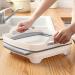 HYMS Collapsible Dish tub Dish Basin Foldable with Drain Plug Carry Handles for 9 L Capacity Dish Washing Tub Portable Dish Tub for Camping - Gray - Buy Online on GoSupps.com