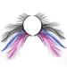 Dorisue Anime Red Blue Feather Eyelashes Purple Rainbow Show False Eyelash Fake Lashes Feather Lashes Makeup Party Halloween Cosplay Stage Eye Lash Cosmetic fake eyelashes (1 Pairs) - Buy Online on GoSupps.com
