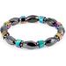 Adjustable Bracelet Beads Magnetic Hematite Bracelet Health Care Bangle for Men Women - Buy Online on GoSupps.com