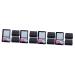 Homsfou 12 sentences contact lens container case with mirror-holder travel lens case travel contact lens holder Colored contact lenses Storage box foster box bracket travel suite pp blackx4stk 6.5x6.5x2cmx4pcs