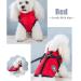 Waterproof Dog Vest & Coat - Warm Soft Harness - 9 Colors - Red XL | Winter Dog Apparel - Buy Online on GoSupps.com