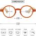 Shop Retro Round Reading Glasses | Vintage Style Wood & Plastic | Unisex Visual Aid +1.0 to +4.0 - Buy Online on GoSupps.com