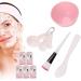 Qukaim Mask Bowl Facial Mask DIY Tool Kit 5 Set Mask Bowl Brush Measuring Spoon Pink - Buy Online on GoSupps.com