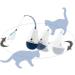 Kittio Wild Tumbler Cat Toy with 4X Replacement Feather Attachments - Interactive and Fun Exercise Toy for Cats - Buy Online on GoSupps.com