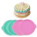 OUNONA 4pcs Silicone Cake Mold Heart Cake Pan Rainbow Cake Baking Pan Silicone Molds Silicone Bakeware Round Cake Pans Fondant Molds Cakes Cake Mold for Home Baking Supplies 21 21 2.5cm