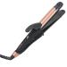 AmoVee Travel Curling Iron Mini Curling Iron Dual Voltage(100-240V) 1 Inch 2 in 1 Flat Iron Mini Hair Straightener for Travel Black