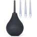 TopQuaFocus Enema Bulb Kit - 8Oz 4" Tips 4 Nozzles for Constipation Relief | Douche Kit (Black - Buy Online on GoSupps.com