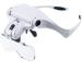 Nanxin Head Magnifier Head Wearing Loupe Magnifier with LED Light Hands Free Reading Magnifying Glasses 5 Replaceable Lenses for Professional Jewelry Loupe Reading Watch Electronic Repair