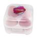 Miss Lil USA 4-Piece Makeup Sponge Blender Set - Non Latex Professional Beauty Sponge for Flawless Foundation Blending - Pink & Nude Colors with Egg Case - Ideal for Cream, Powder, and Liquid Makeup - Buy Online on GoSupps.com