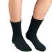 Fox Valley Traders Silver StepsTM Extra Plush Crew Cut Diabetic Socks 3 Pair Large Black