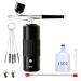 Tovmekdjn Portable Rechargeable Wireless Airbrush with Compressor Double Action Tools for Face Beauty Nail Art Tattoo(Black)