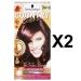 Schwarzkopf Pais COLORS HAIR COLORING COLORS COL 75 MADAGASKAR - Red Black x Pack of 2