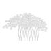 DOITOOL Bridal Wedding Hair Comb Slide Clip Rhinestone Hair Comb Floral Rhinestone Hair Pin Full Diamond Accessories Bride