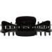 Gazechimp X-Shape Large Black Hair Claw Clip - Stylish Headdress for All Hair Types | International Shipping Available - Buy Online on GoSupps.com