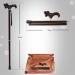 Wooden Walking Stick Solid Cane Wooden Cane Elderly Walking Stick Detachable Portable Solid Wood Crutches Faucets Long Handles Crutches Walkers Black - Buy Online on GoSupps.com