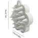 Scalee Brush - Hair Scalp Scrubber Massager | Silicone Shower Brush for Hair Growth | Face Scrubber for Men & Women - Phasz White - Buy Online on GoSupps.com