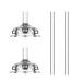 Gulicola Baby Bottle Straw Replacement  Baby Water Cup Spout  2pcs Baby Straw Replacement