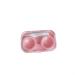 Infeksiya contact lens container glasses cosmetic contact lenses box contact lenses case for eyes travel kit keep container travel accessories (color: red) red