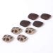 Sethexy Short Square Leopard Pattern Brown Matt False Fingernails - Complete Cover Acrylic Press-On Nail Tips for Women & Girls | International Shipping - Buy Online on GoSupps.com