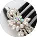 PATKAW Imitation Pearl Hair Comb - Hair Side Combs Crystal Headdress Floral Rhinestone Bride Hair Accessories - Small French Side Hair Comb Clips for Women Decorative - Buy Online on GoSupps.com