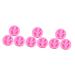 Cabilock 9 Pcs Baking Mold Silicone Chocolate Molds Pastry Silicone Mold Jelly Pink Cake Machine 7X7X1CMx3pcs Pinkx3pcs