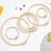 VITKSTAR 5-Piece Plastic Embroidery Hoop Set - 3 to 8 inch Circle Cross Stitch Hoops for Embroidery and Cross Stitch (Multicolour/Light Yellow) - Buy Online on GoSupps.com